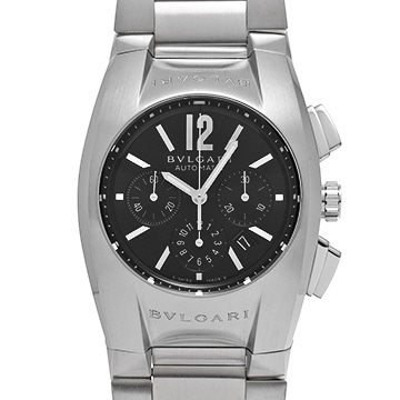 ブルガリ エルゴン クロノグラフ EG35SCH ブラック メンズ 時計 【中古】【wristwatch】