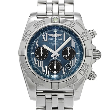 ブライトリング クロノマット 44 AB01111A/BG64 ブルーシェル/ブラック メンズ 時計 【中古】【wristwatch】
