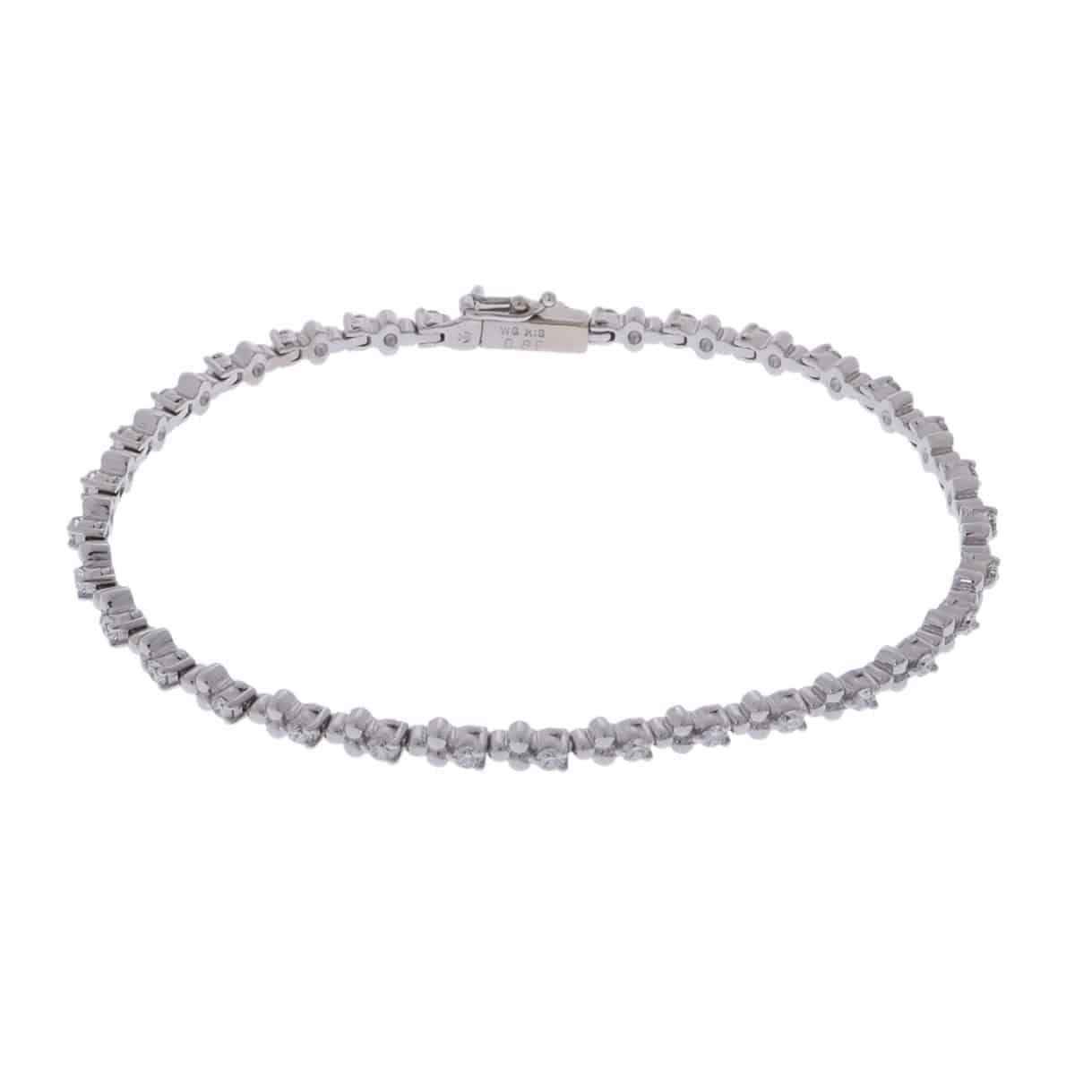 タサキ テニスブレスレット シルバー K18ホワイトゴールド WG レディース ジュエリー 【中古】【jewelry】