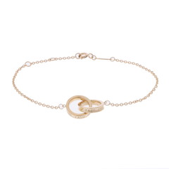 ティファニー インターロッキング ネックレス ゴールド K18イエローゴールド YG レディース ジュエリー 【中古】【jewelry】