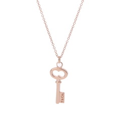 ティファニー オーバルキー ネックレス ゴールド K18ピンクゴールド PG レディース ジュエリー 【中古】【jewelry】