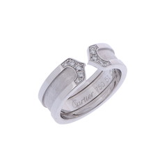 カルティエ 2Cリング #51 シルバー B4044251 K18ホワイトゴールド WG レディース ジュエリー 【中古】【jewelry】
