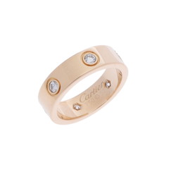 カルティエ ラブリング #52 フルダイヤ ゴールド B4025952 K18イエローゴールド YG レディース ジュエリー 【中古】【jewelry】