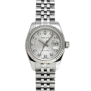 ロレックス デイトジャスト 179174G シルバーコンピュータ/ダイヤモンド レディース 時計 【中古】【wristwatch】
