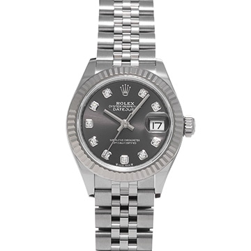 ロレックス レディ デイトジャスト 28 279174G ダークグレー/ダイヤモンド レディース 時計 【新品】【wristwatch】