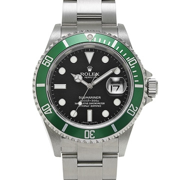ロレックス サブマリーナ デイト 16610LV ブラック メンズ 時計 【中古】【wristwatch】