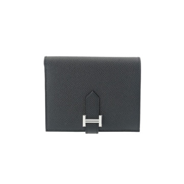 エルメス ベアン コンパクト ブラック ヴォーエプソン ユニセックス 財布 【未使用】【purse】