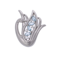 タサキ スワンモチーフ ブローチ シルバー Pt950プラチナ レディース ジュエリー 【中古】【jewelry】