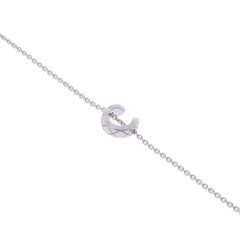 シャネル ココクラッシュ ブレスレット シルバー J12366 K18ホワイトゴールド WG レディース ジュエリー 【中古】【jewelry】