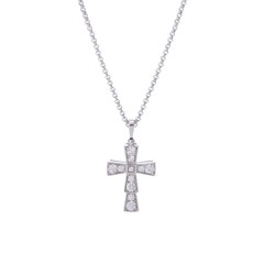 ブルガリ セルペンティクロス ネックレス シルバー 354038 K18ホワイトゴールド WG レディース ジュエリー 【中古】【jewelry】
