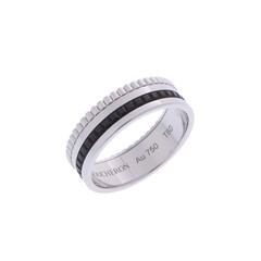 ブシュロン キャトルブラック リング スモール #60 シルバー JRG01790 K18ホワイトゴールド WG/PVD レディース ジュエリー 【中古】【jewelry】