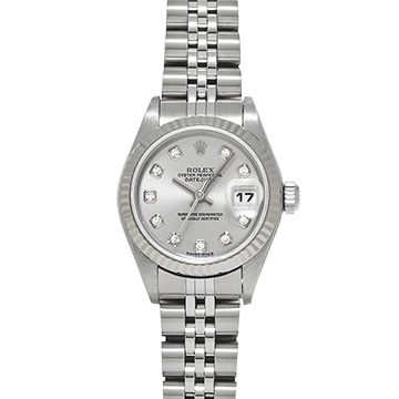 ロレックス デイトジャスト 79174G シルバー/ダイヤモンド レディース 時計 【中古】【wristwatch】