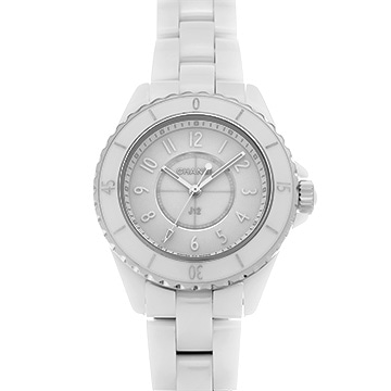 シャネル J12 ファントム 33MM H6345 ホワイトラッカー レディース 時計 【中古】【wristwatch】