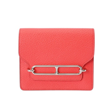 エルメス ロウリス スリムウォレット ローズテキサス シェーブル レディース 財布 【未使用】【purse】