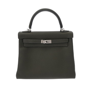 エルメス ケリー 25 内縫い 2WAY ヴェールグリス トゴ レディース バッグ 【中古】【bag】