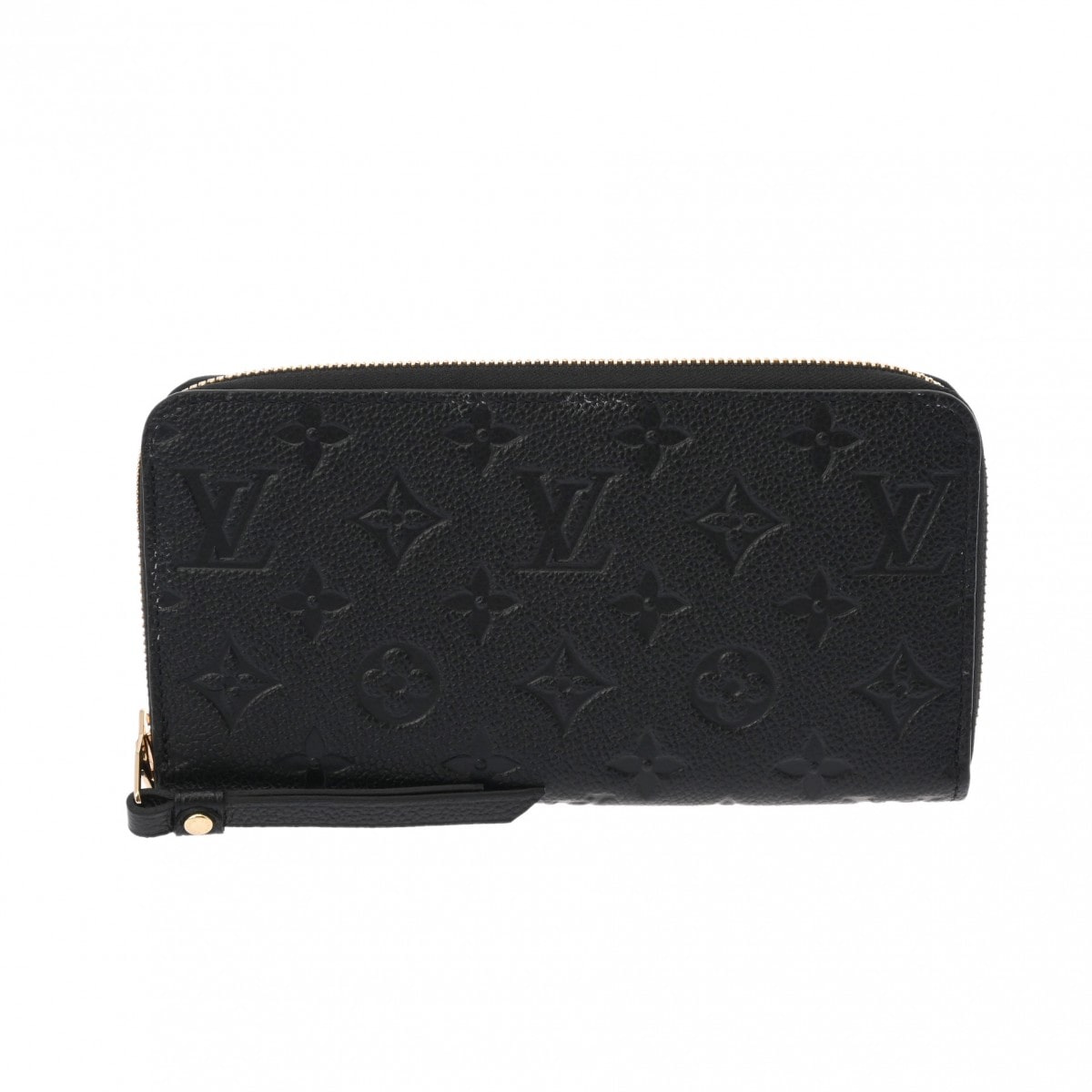 ルイ ヴィトン モノグラムアンプラント ジッピーウォレット ノワール M61864 レザー ユニセックス 財布 【中古】【purse】