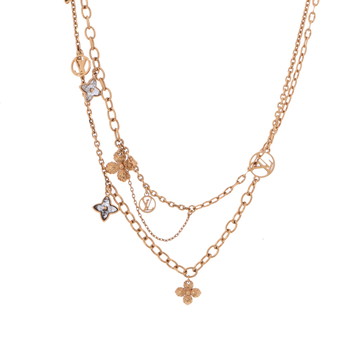 ルイ ヴィトン ブルーミング ストラス モノグラムフラワー ゴールド M68374 GP レディース ジュエリー 【中古】【jewelry】