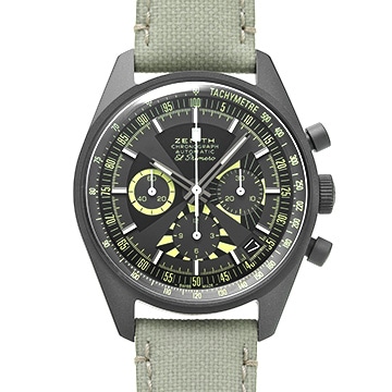 ゼニス クロノマスター リバイバル ポーカーチップ 97.G383.400/38.C881 ブラック メンズ 時計 【中古】【wristwatch】