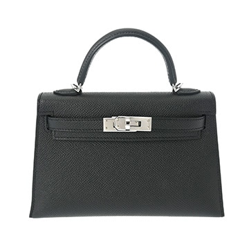 エルメス ミニケリー2 2WAY ブラック ヴォーエプソン レディース バッグ 【未使用】【bag】