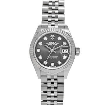 ロレックス レディ デイトジャスト 28 279174G ダークグレー/ダイヤモンド レディース 時計 【中古】【wristwatch】