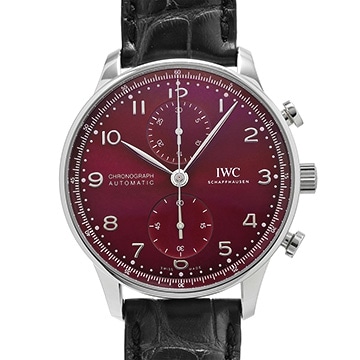 IWC ポルトギーゼ クロノグラフ IW371616 レッド メンズ 時計 【中古】【wristwatch】