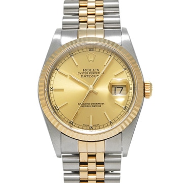 ロレックス デイトジャスト 16233 シャンパン メンズ 時計 【中古】【wristwatch】