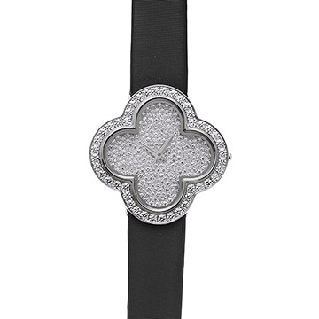ヴァン クリーフ&アーペル アルハンブラ パヴェ スモールモデル VCARO4HQ00 ダイヤモンド レディース 時計 【中古】【wristwatch】