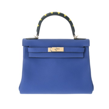 エルメス ケリー 28 内縫い SPオーダー ブルーエレクトリック トゴ レディース バッグ 【中古】【bag】