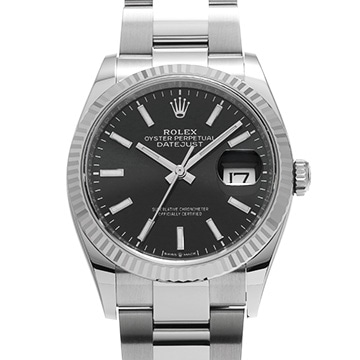 ロレックス デイトジャスト 36 126234 ブライトブラック メンズ 時計 【新品】【wristwatch】