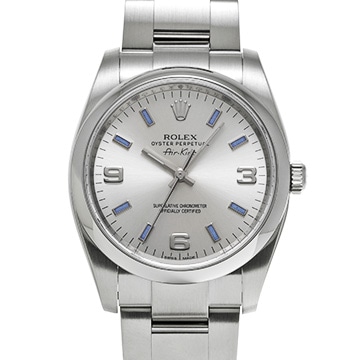 ロレックス エアキング 114200 シルバー メンズ 時計 【中古】【wristwatch】