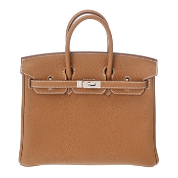 エルメス バーキン 25 ゴールド トゴ レディース バッグ 【未使用】【bag】