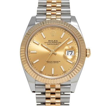 ロレックス デイトジャスト 41 126333 シャンパン メンズ 時計 【中古】【wristwatch】