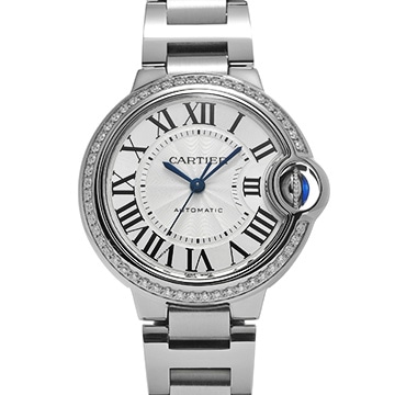 カルティエ バロンブルー ドゥ カルティエ 33mm W4BB0016 シルバー ユニセックス 時計 【中古】【wristwatch】