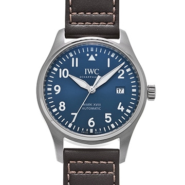IWC パイロットウォッチ マーク XVIII プティ・プランス IW327010 ブルー メンズ 時計 【中古】【wristwatch】