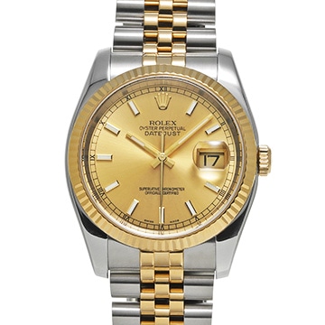 ロレックス デイトジャスト 116233 シャンパン メンズ 時計 【中古】【wristwatch】