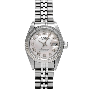 ロレックス デイトジャスト 79174NRD ピンクシェル レディース 時計 【中古】【wristwatch】