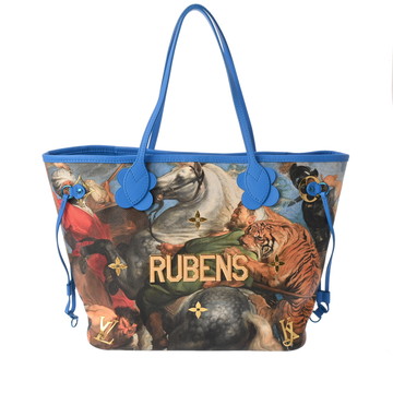 ルイ ヴィトン ネヴァーフル MM マスターズコレクション RUBENS ブルー M43317 レザー レディース バッグ 【中古】【bag】