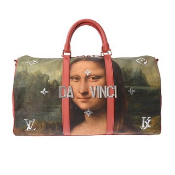 ルイ ヴィトン マスターズコレクション マスターズコレクション キーポルバンドリエール 50 DAVINCI ポピーペダル M43377 レザー ユニセックス バッグ 【中古】【bag】
