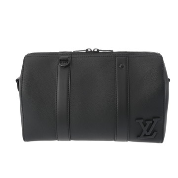 ルイ ヴィトン LVアエログラム シティキーポル ノワール M59255 グレインカーフ メンズ バッグ 【中古】【bag】