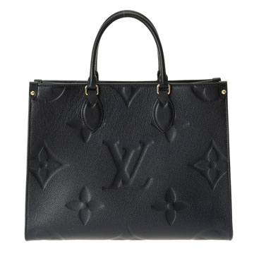 ルイ ヴィトン モノグラムアンプラント オンザゴー MM 2WAYトート ノワール M45595 レザー ユニセックス バッグ 【中古】【bag】