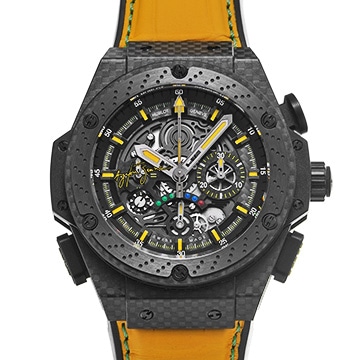 ウブロ キングパワー アイルトン・セナ 719.QM.1729.NR.AES10 スケルトン メンズ 時計 【中古】【wristwatch】