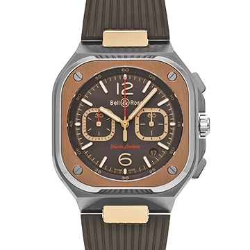 ベル＆ロス BR 05 クロノ エディション リミターダ BR05C-LDA/SRB ブラウン メンズ 時計 【中古】【wristwatch】