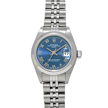 ロレックス オイスター パーペチュアル デイト 79160 ブルー レディース 時計 【中古】【wristwatch】