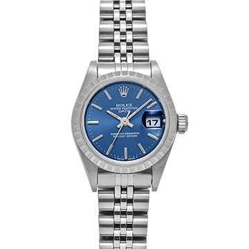 ロレックス オイスターパーペチュアル デイト 69240 ブルー レディース 時計 【中古】【wristwatch】