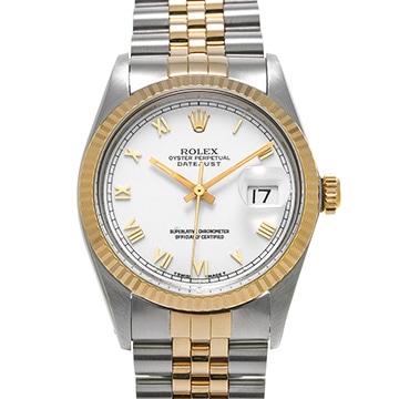 ロレックス デイトジャスト 36 16013 ホワイト メンズ 時計 【中古】【wristwatch】
