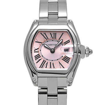 カルティエ ロードスター SM W62017V3 ピンク レディース 時計 【中古】【wristwatch】