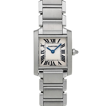 カルティエ タンクフランセーズ SM　 W51008Q3 シルバー レディース 時計 【中古】【wristwatch】