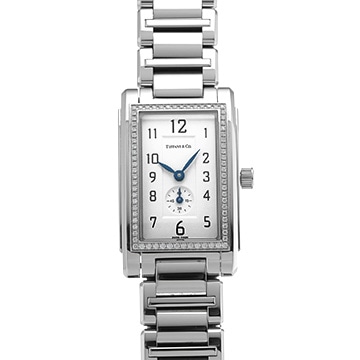 ティファニー グランド 19395022 ホワイト レディース 時計 【中古】【wristwatch】