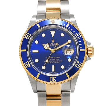 ロレックス サブマリーナ デイト 16613 ブルー メンズ 時計 【中古】【wristwatch】