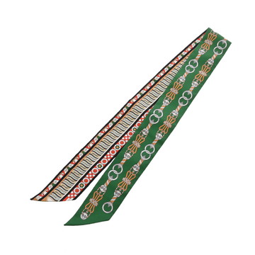 エルメス ツイリー HARNAIS EN ROSACE マルチカラー シルク100％ レディース 【中古】【other】